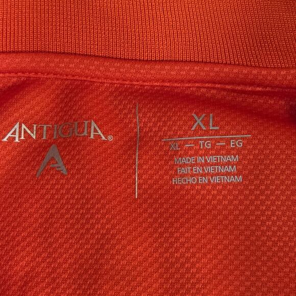 Denver Broncos Antigua Polo Shirt XL NFL Orange Short Sleeve Embroidered - Picture 3 of 11